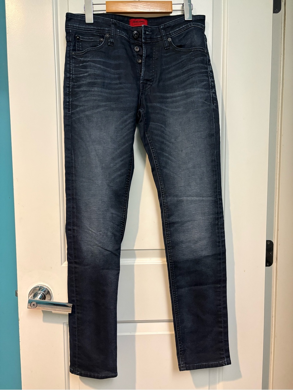 Jack and Jones Skinny Jeans - Dark Blue Wash